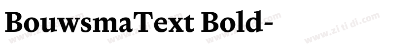 BouwsmaText Bold字体转换